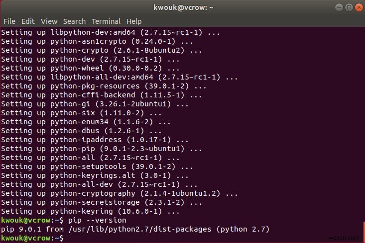 Cách cài đặt Pip trong Ubuntu 