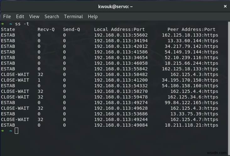 Cách sử dụng lệnh ss để giám sát kết nối mạng trong Linux 