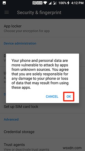 Cách cài đặt ứng dụng từ các nguồn không xác định trên Android 