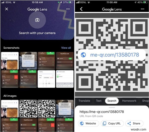 Cách quét mã QR từ ảnh chụp màn hình hoặc hình ảnh trên Android và iPhone 
