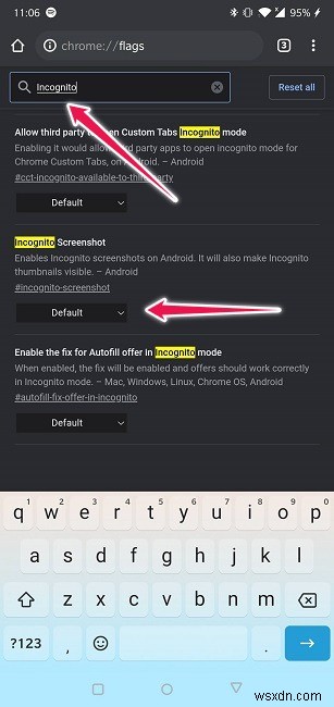 Cách chụp ảnh màn hình ở chế độ ẩn danh trong Android 