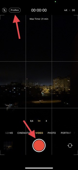 Cách quay video ProRes trên iPhone 13 Pro 