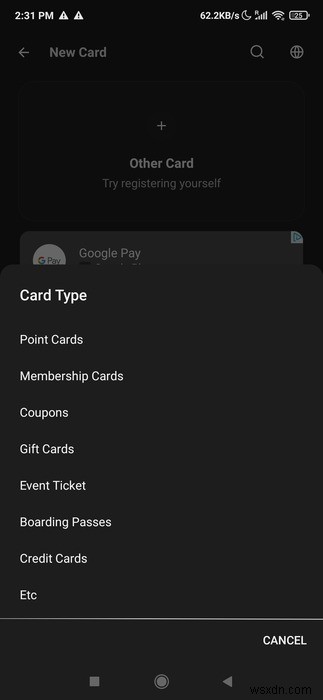 5 ví Android hàng đầu để lưu trữ thẻ quà tặng, vé, v.v. 