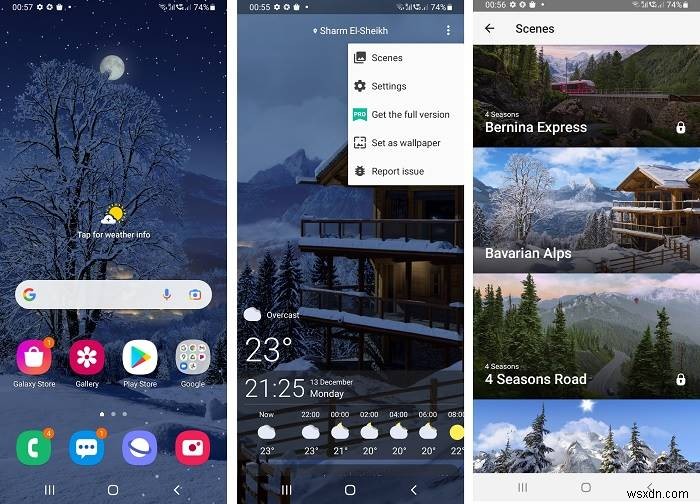 5 trong số các ứng dụng Hình nền thời tiết động tốt nhất cho Android 