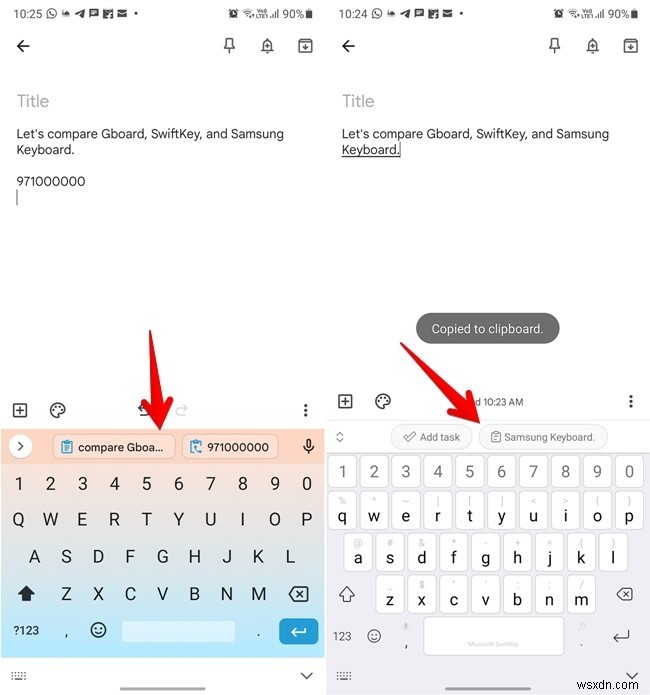 Bàn phím Gboard so với Samsung và SwiftKey:Cái nào tốt nhất? 