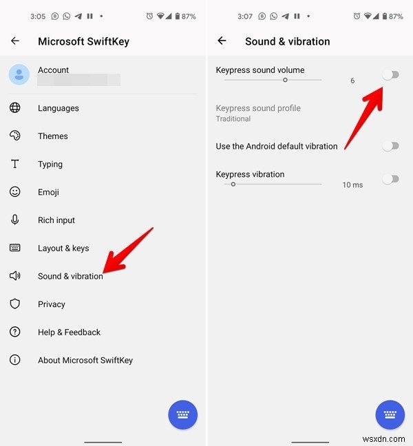 Cách tắt âm thanh bàn phím trên Android và iPhone 