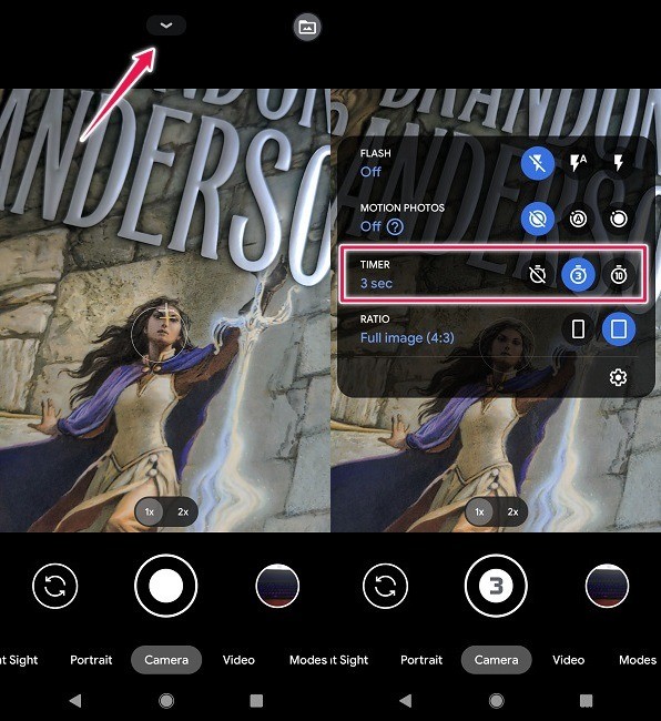 Cách chụp ảnh tự sướng bằng camera sau trên Android 