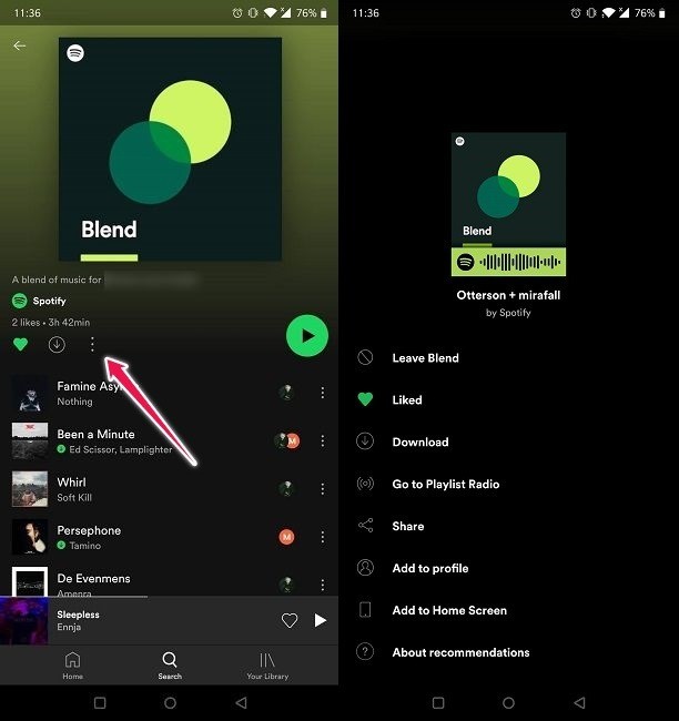 Cách sử dụng Spotify Blend Playlists với bạn bè 