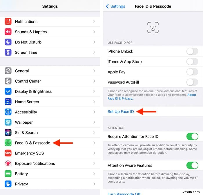 Cách thiết lập Face ID trên iPhone 