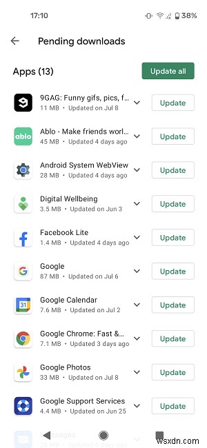Cách cập nhật ứng dụng của bạn trên Android 