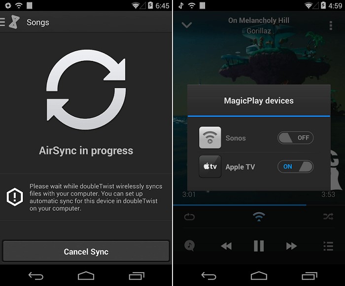 Cách truyền từ Android sang Airplay 