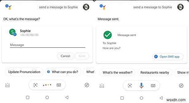 Cách gửi và đọc tin nhắn bằng Trợ lý Google trên Android 