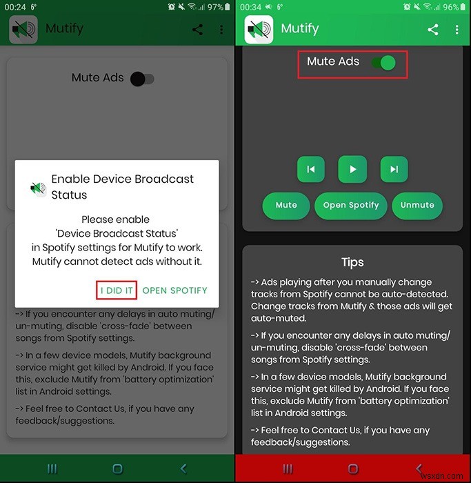 Cách ẩn quảng cáo trên Spotify trên Android 