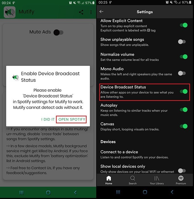 Cách ẩn quảng cáo trên Spotify trên Android 