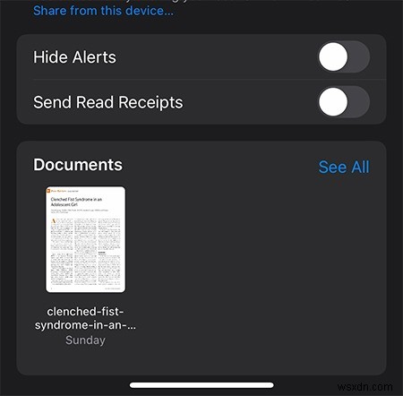 Cách lưu tệp đã nhận trong tin nhắn trên iOS 