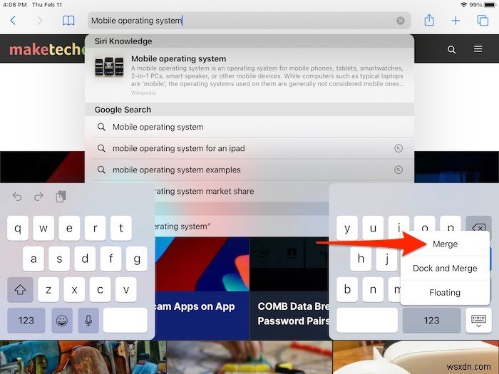 Cách tách và tách bàn phím của bạn trên iPad 