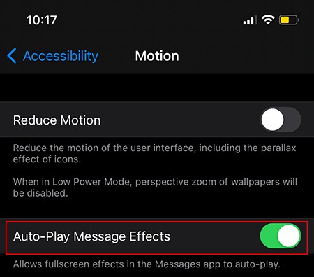 Cách tắt hiệu ứng iMessage trên iPhone của bạn 