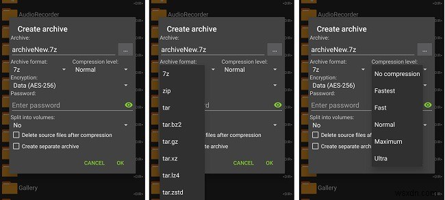 Cách nén và giải nén tệp trên Android bằng ZArchiver 