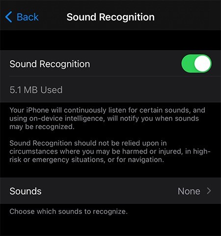 Cách sử dụng cảnh báo nhận dạng âm thanh trên iPhone 