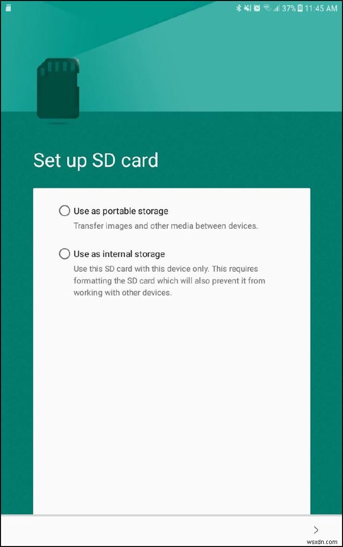 Cách gắn thẻ SD làm bộ nhớ trong trên Android 