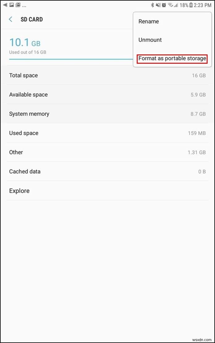 Cách gắn thẻ SD làm bộ nhớ trong trên Android 