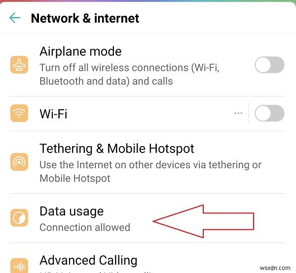 Cách thiết lập kết nối Wi-Fi được đo trên Android 
