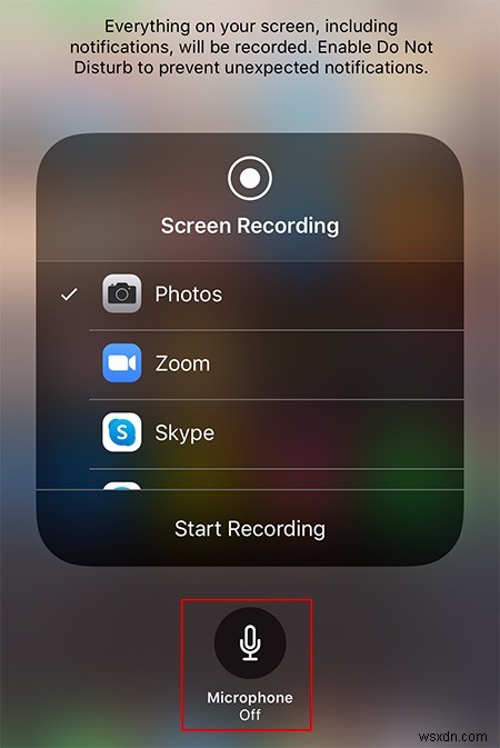 Cách ghi lại màn hình bằng âm thanh bên ngoài trên iOS 