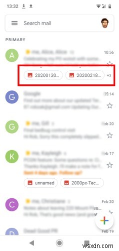 Cách lưu tệp đính kèm trong Gmail trên Android 