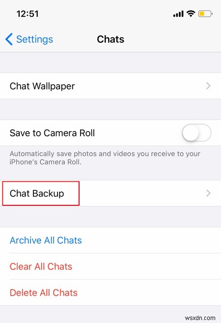 Cách sao lưu cuộc trò chuyện Whatsapp của bạn trong iOS 