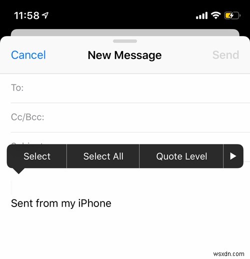Cách thêm tệp đính kèm trong ứng dụng thư trên iOS 