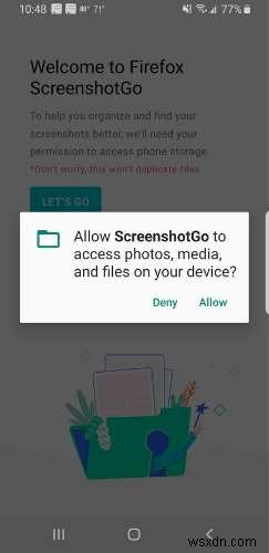 Cách sử dụng Ảnh chụp màn hình của FirefoxGo dành cho Android 
