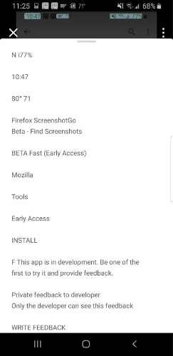 Cách sử dụng Ảnh chụp màn hình của FirefoxGo dành cho Android 