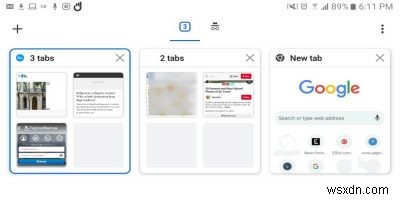 Cách tạo nhóm tab trong Chrome - Android 