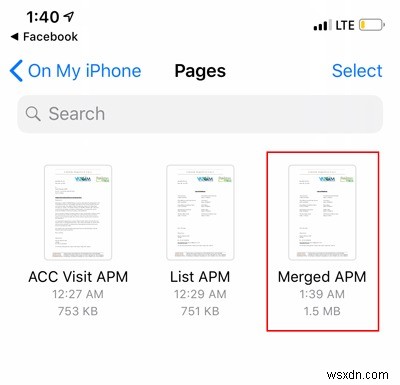 Cách kết hợp nhiều tệp PDF trong iOS 