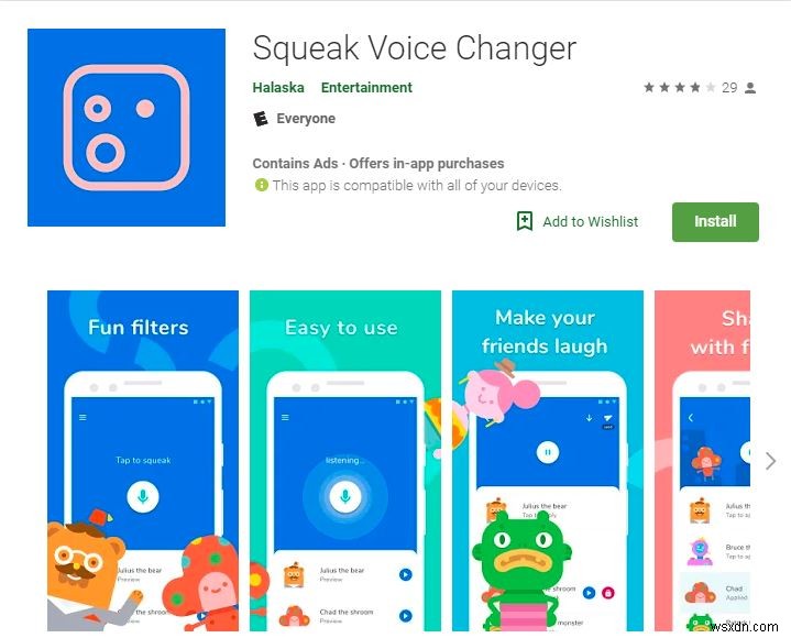 Ứng dụng thay đổi giọng nói thú vị dành cho Android 