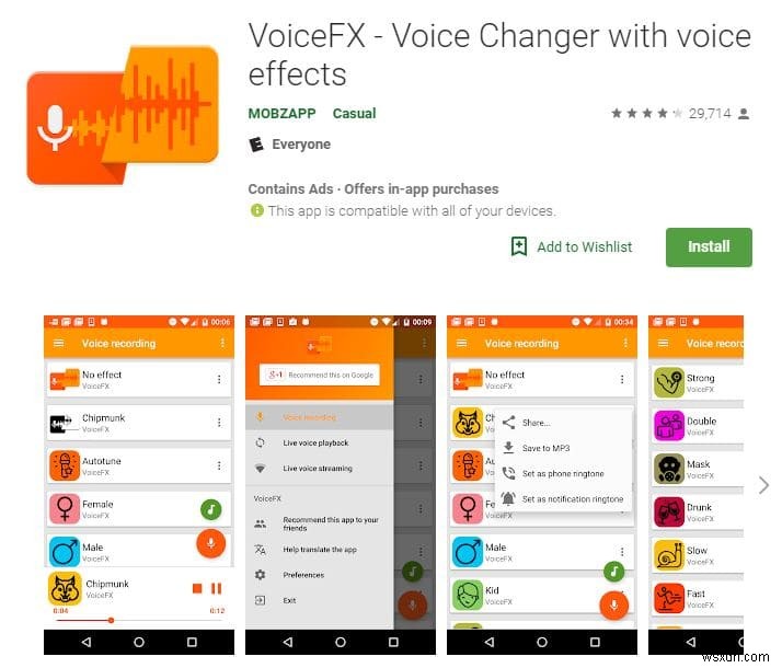 Ứng dụng thay đổi giọng nói thú vị dành cho Android 