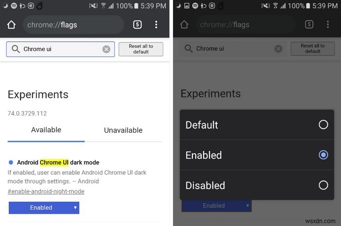 Cách bật Chế độ tối trên Chrome dành cho Android 