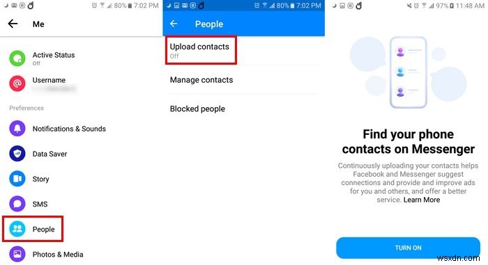 Cách đồng bộ hóa và hủy đồng bộ hóa danh bạ của tôi trên Facebook Messenger 