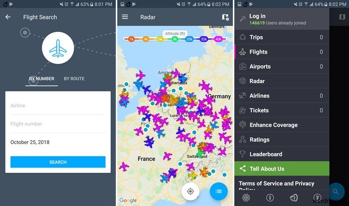 Theo dõi các chuyến bay với 5 ứng dụng Android miễn phí này 