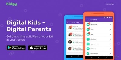 Bảo vệ con bạn khỏi những nguy cơ trực tuyến với ứng dụng Kidgy Parental Control 