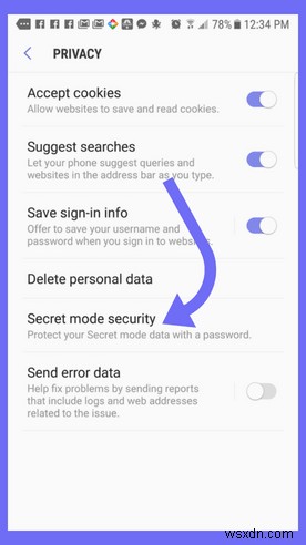 Cách bảo mật duyệt web riêng tư của bạn bằng mật khẩu trên Android 