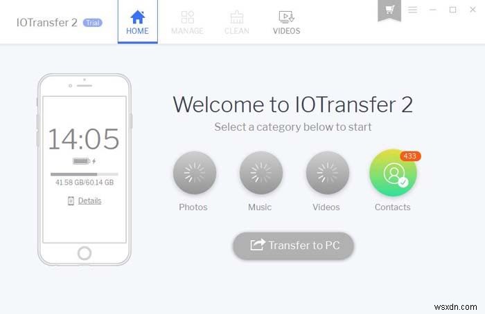 IOTransfer:Dễ dàng quản lý thiết bị iOS của bạn trong Windows 