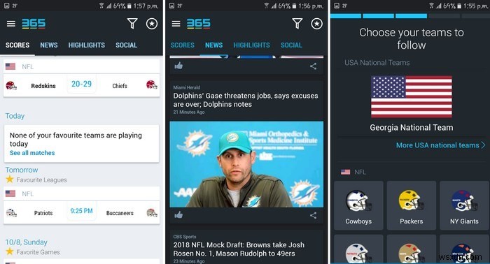 5 ứng dụng Android tốt nhất dành cho người hâm mộ NFL 