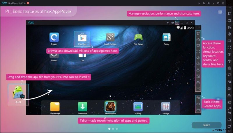 Nox App Player:Trình giả lập Android tuyệt đẹp cho PC và Mac 