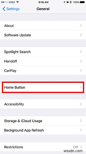Cách điều chỉnh tốc độ nhấp vào nút Home trên thiết bị iOS 