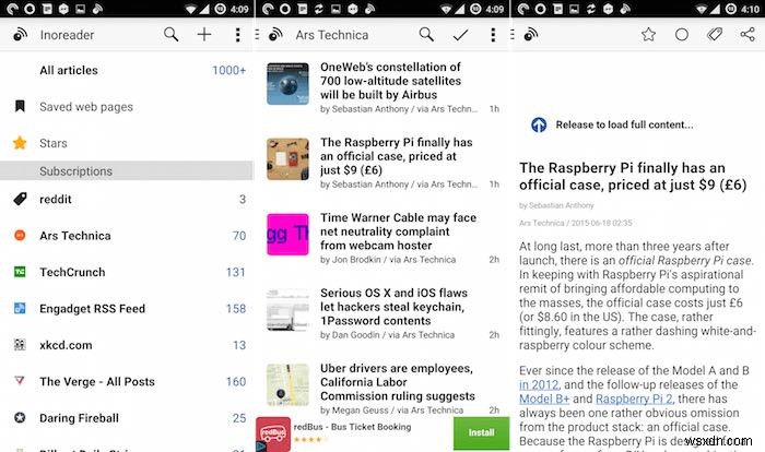 6 trình đọc RSS tốt nhất cho Android 