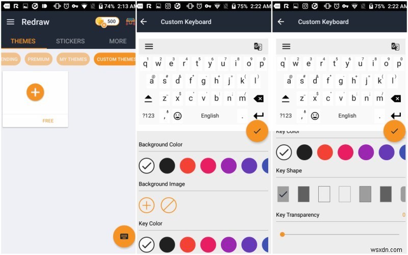 Bàn phím vẽ lại cho Android:Kho biểu tượng cảm xúc, Hình dán và Chủ đề 