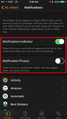 Cách tùy chỉnh thông báo Apple Watch trên iPhone 