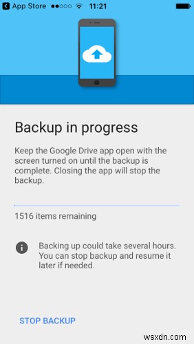 Cách chuyển từ iOS sang Android bằng Google Drive Backup 