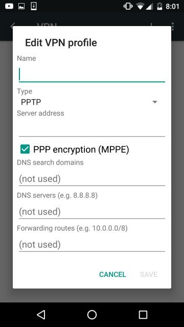Cách kết nối thủ công với VPN trong Android 